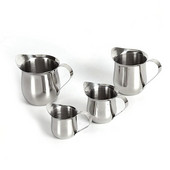 Бутилка за мляко от неръждаема стомана Еспресо кафе унция чаша пенообразувател стомна чаша мед направете гърне чаша мляко чаша сос чаша, 4 бр./компл.