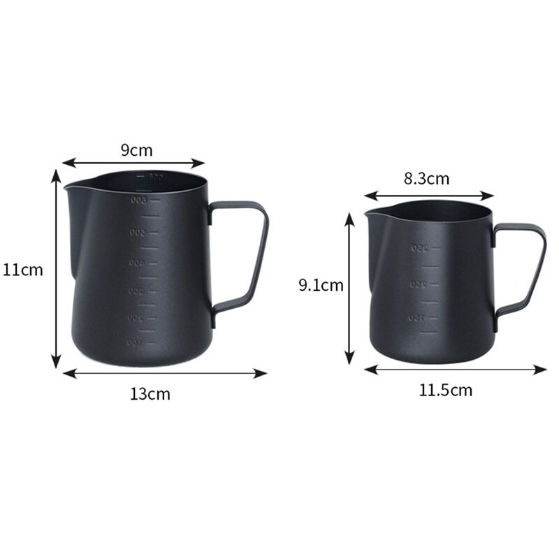 Чаша за кафе лате Двойна везна Чаша с млечна пяна Мерителна чаша Изискана чаша за кафе лате Дебела неръждаема стомана