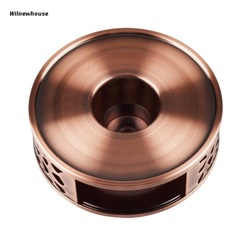 F63A Grijač za čaj Materijal od nehrđajućeg čelika Šuplji okvir Grijač za čaj Otporan na toplinu Slatki poklon Okrugli stalak za čajnik otporan na toplinu