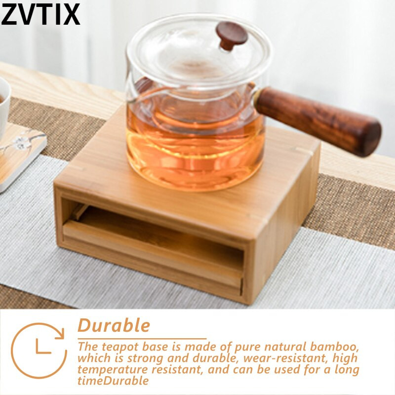Моден домашен декор Бамбуков нагревател за чай Нагревателна основа за чайник и свещи Основа за чайник Аксесоари за чай Най-добрите нови постъпления