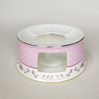 Керамичен нагревател за следобеден чай Огнена печка за топъл чай Европейски костен порцелан Аксесоар за съдове за кафе Театър за чай Топлоустойчива основа за чайник