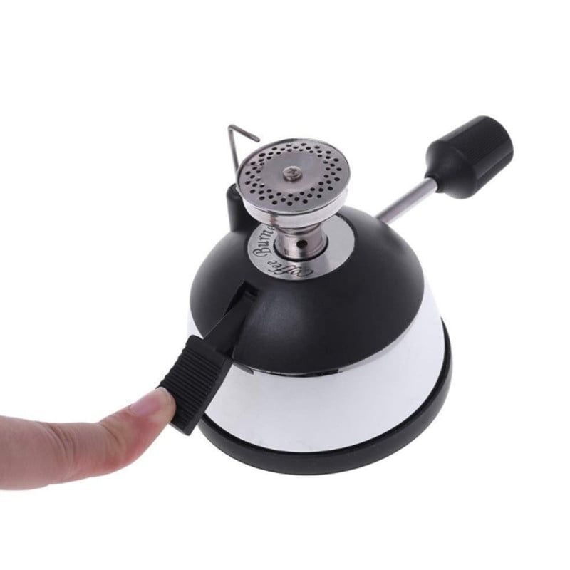 преносима печка за кафе Ветроустойчива външна газова горелка Печка за къмпинг Туристическа тенджера за сифон Мока, специално оборудвана с газова пещ