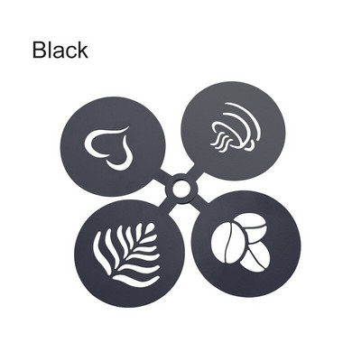 Filtru de cafea din oțel inoxidabil Cappuccino Șablon Lapte pentru lapte Cafetieră italiană Matrite pentru desen Forme pentru spumă Barista auriu negru