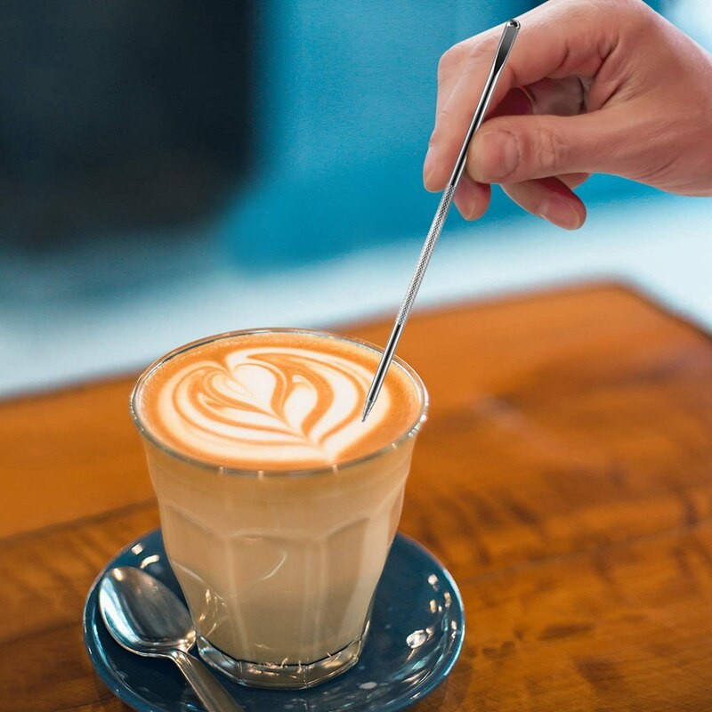 2 опаковки кана за разпенване на мляко, 12 и 20 унции кана за еспресо на пара, чаша за разпенване на мляко, отметка отвътре