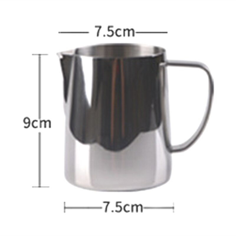 Tejkancsó 350 ml-es rozsdamentes acél habosító kancsó Virágcsésze kávé tejhabosító Latte Art tejhab eszköz Kávés edények