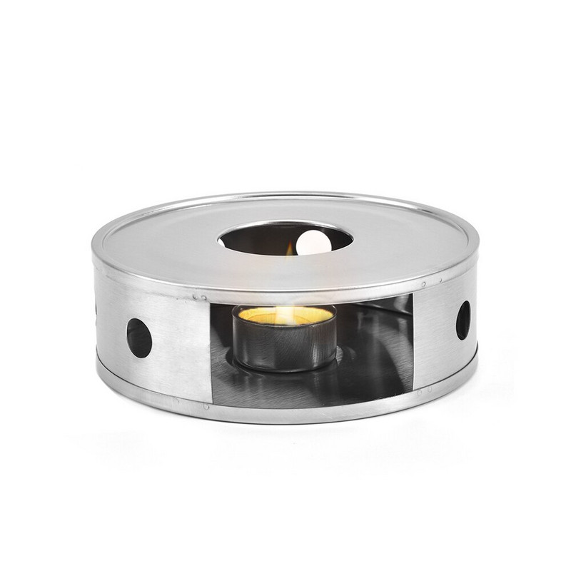 Universali arbatos viryklė nerūdijančio plieno arbatos šildytuvo stovas pieno šildytuvas arbatinukas šildomas žvakių pagrindas arbatos ir kavos puodams Dropship