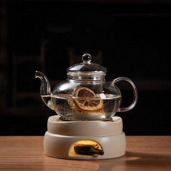 Творческа топла печка за чай Керамичен нагревател Китайски кунг-фу сервиз за чай Аксесоари за чай Свещ Нагревател Основа за чайник Нощна лампа Декор