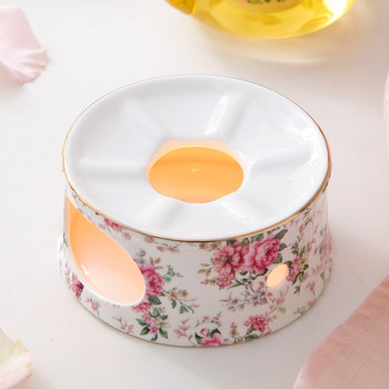 Цвете основа за чайник нагревателна основа свещ комплект за затопляне на чай стъклен чайник керамична изолация печка за чай аксесоари за сервиз за чай