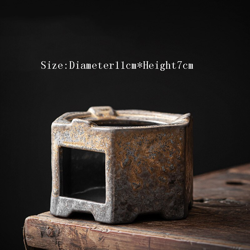 Винтидж печка за чай Керамични каменинови печки Японски нагреватели Аксесоари за чай Декорация Нагревател за свещ за нощна лампа