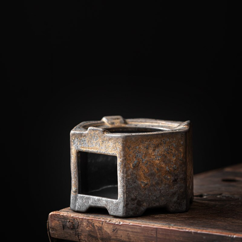 Винтидж печка за чай Керамични каменинови печки Японски нагреватели Аксесоари за чай Декорация Нагревател за свещ за нощна лампа