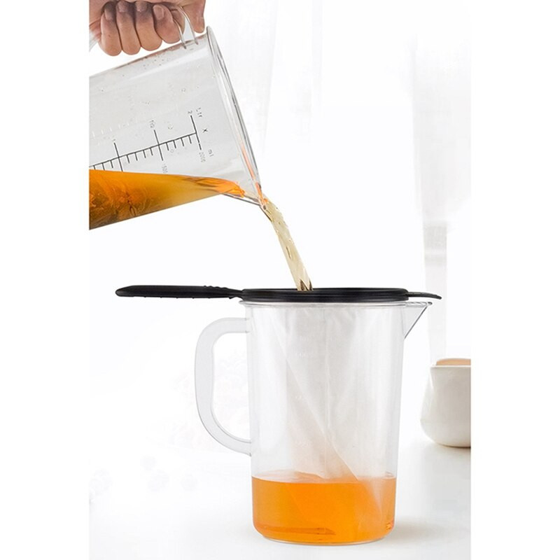 350 ml-es rozsdamentes acél habosító kancsó díszítőtollal Witj tealevél szűrő Liszt diós tejzsák szűrő finom háló