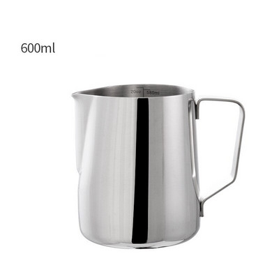 Rozsdamentes acél mérleggel Kávékancsó Húzható virágcsésze Cappuccino tejeskanna eszpresszó csésze Latte tejhabosító habosító kancsó