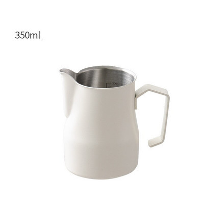 Rozsdamentes acél mérleggel Kávékancsó Húzható virágcsésze Cappuccino tejeskanna eszpresszó csésze Latte tejhabosító habosító kancsó