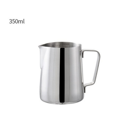 Rozsdamentes acél mérleggel Kávékancsó Húzható virágcsésze Cappuccino tejeskanna eszpresszó csésze Latte tejhabosító habosító kancsó