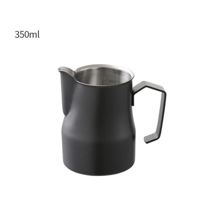 Rozsdamentes acél mérleggel Kávékancsó Húzható virágcsésze Cappuccino tejeskanna eszpresszó csésze Latte tejhabosító habosító kancsó