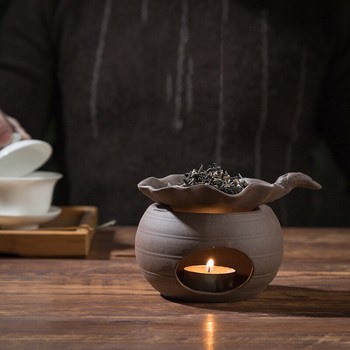 Винтидж нагревател за чай Керамична керамика Чаена печка Китайски кунг-фу принадлежности за чай Аксесоари Топли печки Тициан Нагревател за свещи Декорация