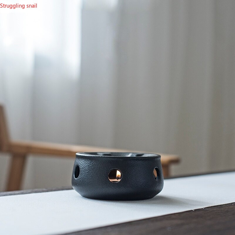 Основа за подгряване на керамичен чайник Основа за подгряване на чай Изолационна основа за затопляне на вода за чай Кафе Нагревател за вода Свещ Държач за нагревателна основа Чайни прибори