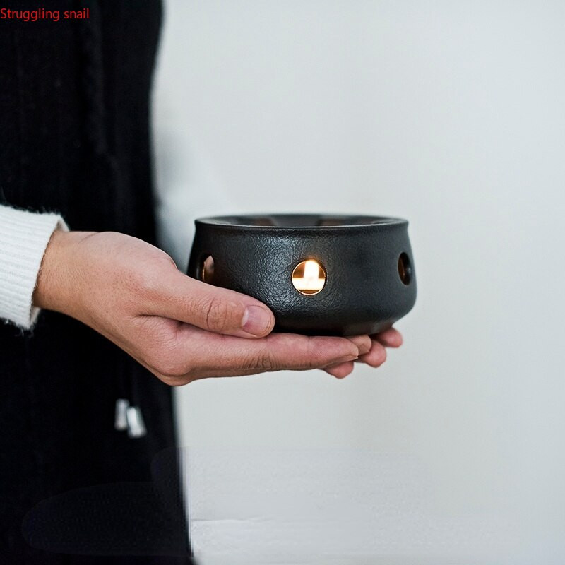 Основа за подгряване на керамичен чайник Основа за подгряване на чай Изолационна основа за затопляне на вода за чай Кафе Нагревател за вода Свещ Държач за нагревателна основа Чайни прибори