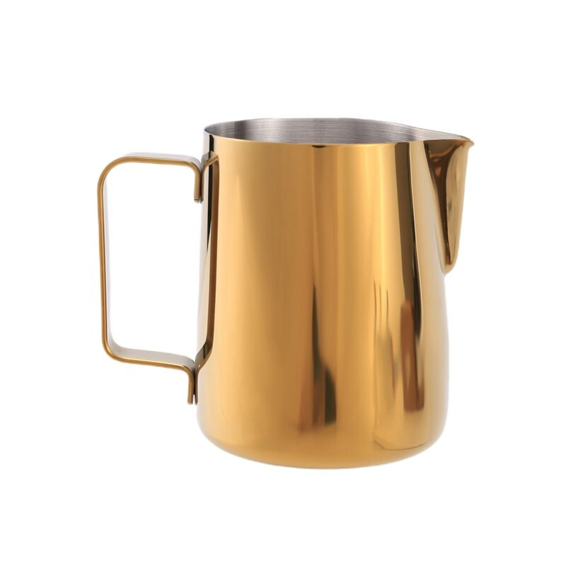 12 oz tejhabosító csészék, rozsdamentes acél kávés tejhabos kancsó, tökéletes eszpresszógépekhez, tejhabosítók