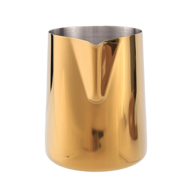 12 oz tejhabosító csészék, rozsdamentes acél kávés tejhabos kancsó, tökéletes eszpresszógépekhez, tejhabosítók