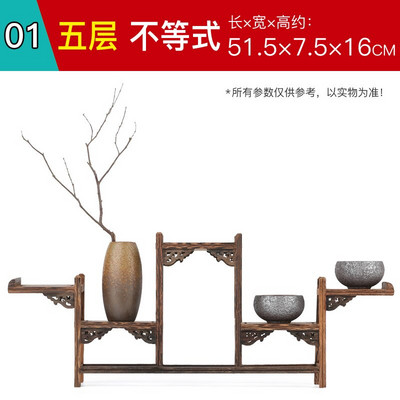Mažas medžio masyvo, paprastas arbatos puodo laikiklis, senovinės ir įdomios lentynos vištienos sparneliai mediniai kiniško stiliaus arbatos puodo padėklas