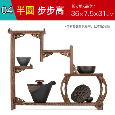 Mažas medžio masyvo, paprastas arbatos puodo laikiklis, senovinės ir įdomios lentynos vištienos sparneliai mediniai kiniško stiliaus arbatos puodo padėklas