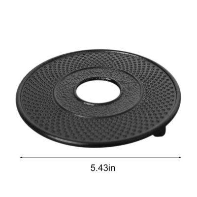 12 см изящни чугунени подложки за чайник Поставка за чайник с шарка на хризантема Подложка за саксия Кухненски прибори за чай Аксесоари за чаена церемония