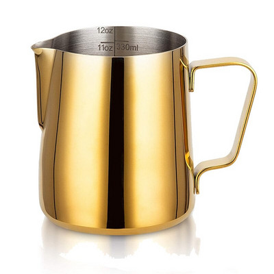 Šalice za pjenjenje mlijeka od 12 oz, vrč za pjenjenje mlijeka od nehrđajućeg čelika, savršeno za aparate za espresso, dodaci za pjenjenje mlijeka