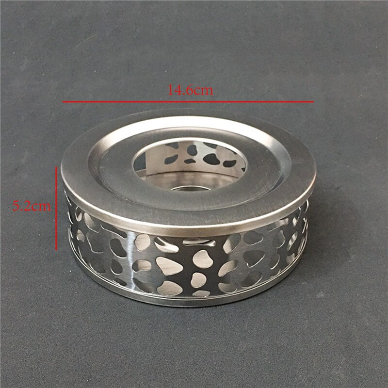 Nešiojamas šildytuvo arbatos laikiklis Patvarus nerūdijančio plieno žvakių šildytuvas arbatos lemputės laikiklis Kavos šildytuvo kaitinimo pagrindo arbatinuko laikiklis