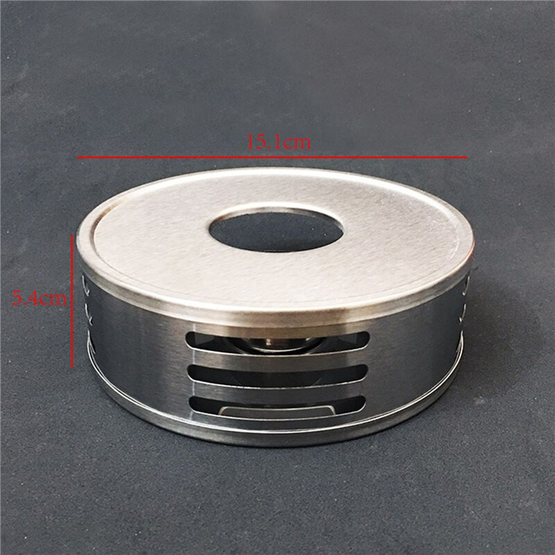 Nešiojamas šildytuvo arbatos laikiklis Patvarus nerūdijančio plieno žvakių šildytuvas arbatos lemputės laikiklis Kavos šildytuvo kaitinimo pagrindo arbatinuko laikiklis