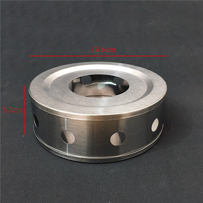 Nešiojamas šildytuvo arbatos laikiklis Patvarus nerūdijančio plieno žvakių šildytuvas arbatos lemputės laikiklis Kavos šildytuvo kaitinimo pagrindo arbatinuko laikiklis