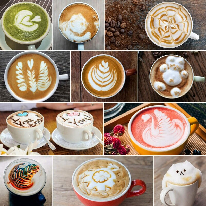 ABSF 350 ml rozsdamentes acél tejhabosító kancsó díszítőtollal Tejkancsó Eszpresszó Kávékancsó Barista Kávéskávé