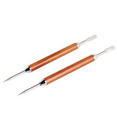 1db Barista Cappuccino Espresso Kávé díszítő Latte Art Pen Tamper Kiváló minőségű tű Rózsafa nyéllel Kávé rúd eszközök