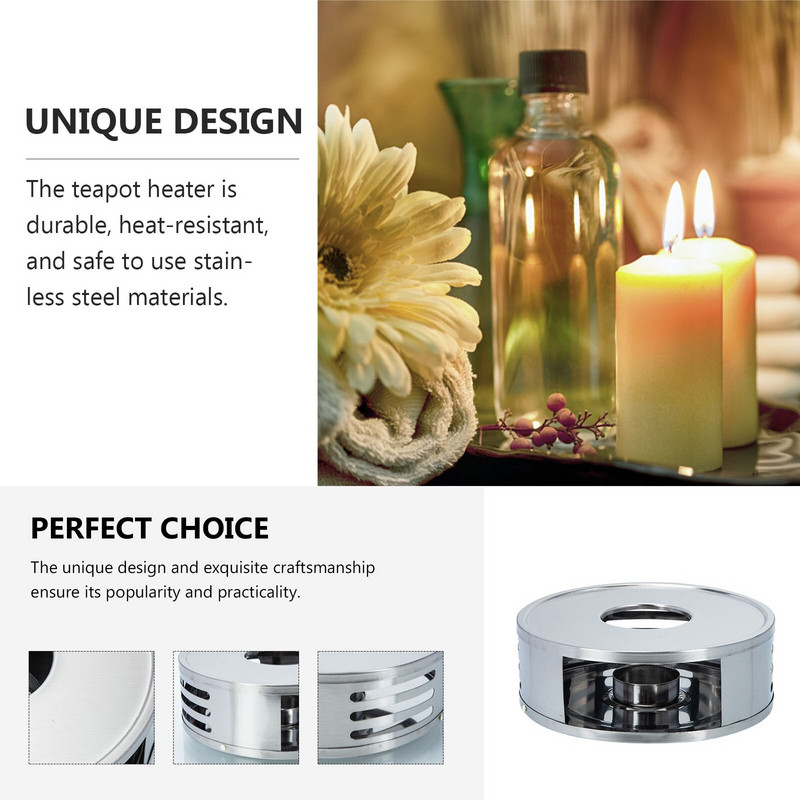 Topliji čajnik Čajnik Svijeća Čelično postolje Podnožje za kavu Nehrđajući držač posuđa Čajna svijeća Štednjak Grijač Grijanje Porculansko svjetlo s