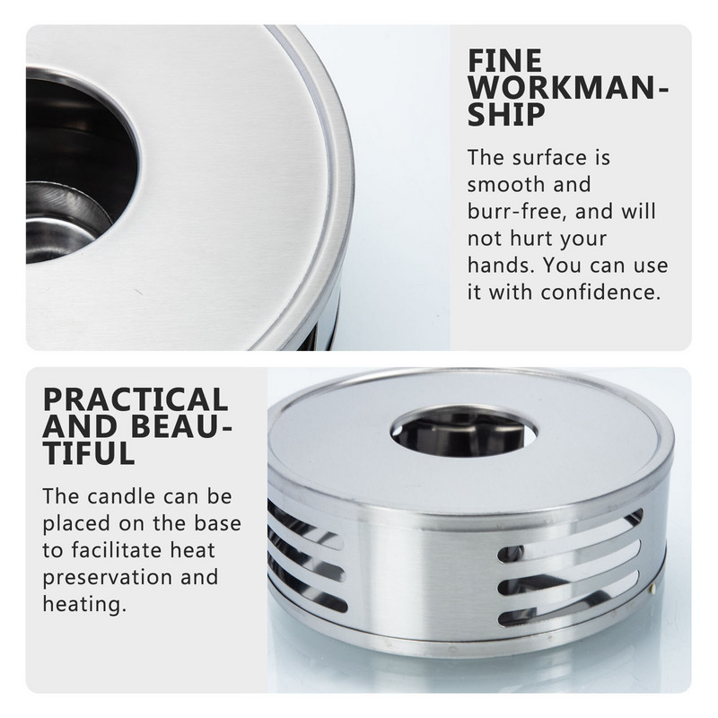 Topliji čajnik Čajnik Svijeća Čelično postolje Podnožje za kavu Nehrđajući držač posuđa Čajna svijeća Štednjak Grijač Grijanje Porculansko svjetlo s