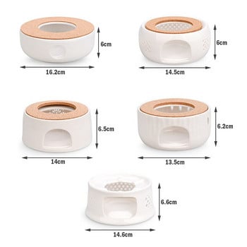 Керамична тенджера Нагревател Houder Основа Нагревател за чай Изолационна основа Чай Кафе Нагревател за вода Свещ Нагревателна основа
