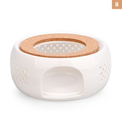 Kerámia edénymelegítő Houder alap teamelegítő szigetelő alap tea kávé vízmelegítő gyertya melegítő alap