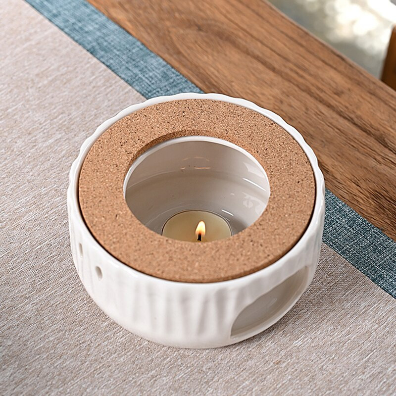Kerámia edénymelegítő Houder alap teamelegítő szigetelő alap tea kávé vízmelegítő gyertya melegítő alap