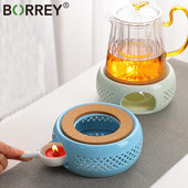 BORREY kávé vízmelegítő gyertya melegítő talp tartó teáskanna melegítő tartó talp tea japán melegítő szigetelő talp 1 db