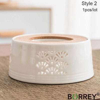 BORREY kávé vízmelegítő gyertya melegítő talp tartó teáskanna melegítő tartó talp tea japán melegítő szigetelő talp 1 db
