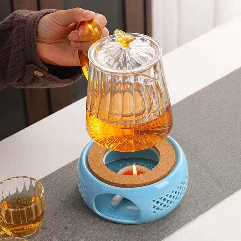 BORREY kávé vízmelegítő gyertya melegítő talp tartó teáskanna melegítő tartó talp tea japán melegítő szigetelő talp 1 db