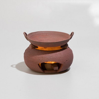 Vintažinė arbatos viryklė Rankų darbo raudonojo purvo smėlio Kūrybinės krosnys Kiniškos Kung Fu arbatos rinkinio priedai Žvakių šildytuvas Šildytuvo dekoro amatai