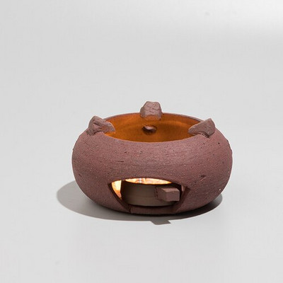 Vintažinė arbatos viryklė Rankų darbo raudonojo purvo smėlio Kūrybinės krosnys Kiniškos Kung Fu arbatos rinkinio priedai Žvakių šildytuvas Šildytuvo dekoro amatai