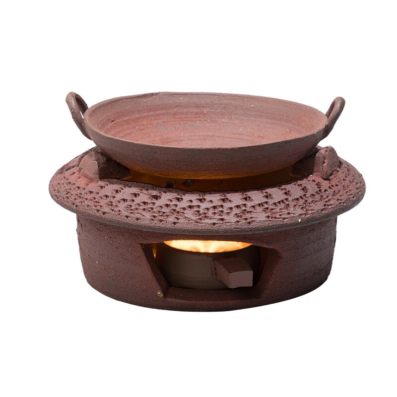 Vintažinė arbatos viryklė Rankų darbo raudonojo purvo smėlio Kūrybinės krosnys Kiniškos Kung Fu arbatos rinkinio priedai Žvakių šildytuvas Šildytuvo dekoro amatai