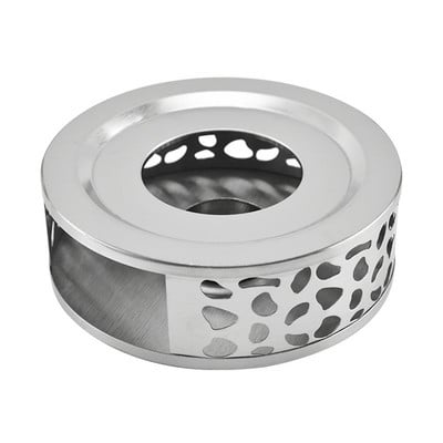 Žvakių arbatinuko šildytuvas nerūdijančio plieno buitinis arbatos stovas žvakių pagrindas tuščiaviduris šildytuvo stovas arbatinuko puodeliams pieno šildytuvas 1 vnt.