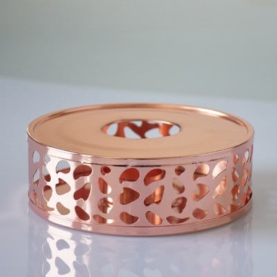 Žvakių arbatinuko šildytuvas nerūdijančio plieno buitinis arbatos stovas žvakių pagrindas tuščiaviduris šildytuvo stovas arbatinuko puodeliams pieno šildytuvas 1 vnt.