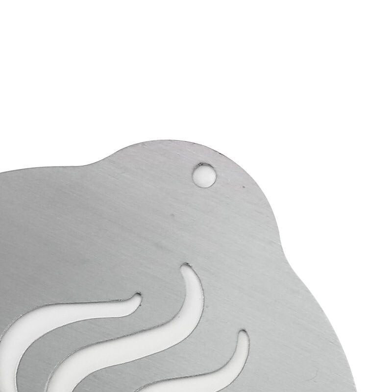 5 db-os barkács kávésablon készlet Cappuccino habnyomat dekorációs sablonok Újrafelhasználható rozsdamentes acél hordozható kávéművészeti eszközök Kiegészítők