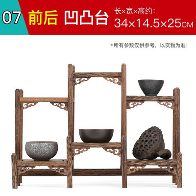 Mažas medžio masyvo, paprastas arbatos puodo laikiklis, senovinės ir įdomios lentynos vištienos sparneliai mediniai kiniško stiliaus arbatos puodo padėklas