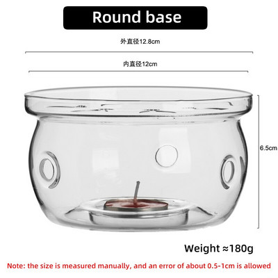 Paprastas keraminis kaitinimo pagrindas kavos vanduo arbatos stiklas karščiui atsparus arbatinuko šildytuvas izoliacinis pagrindas apvalus širdies formos žvakių laikiklis