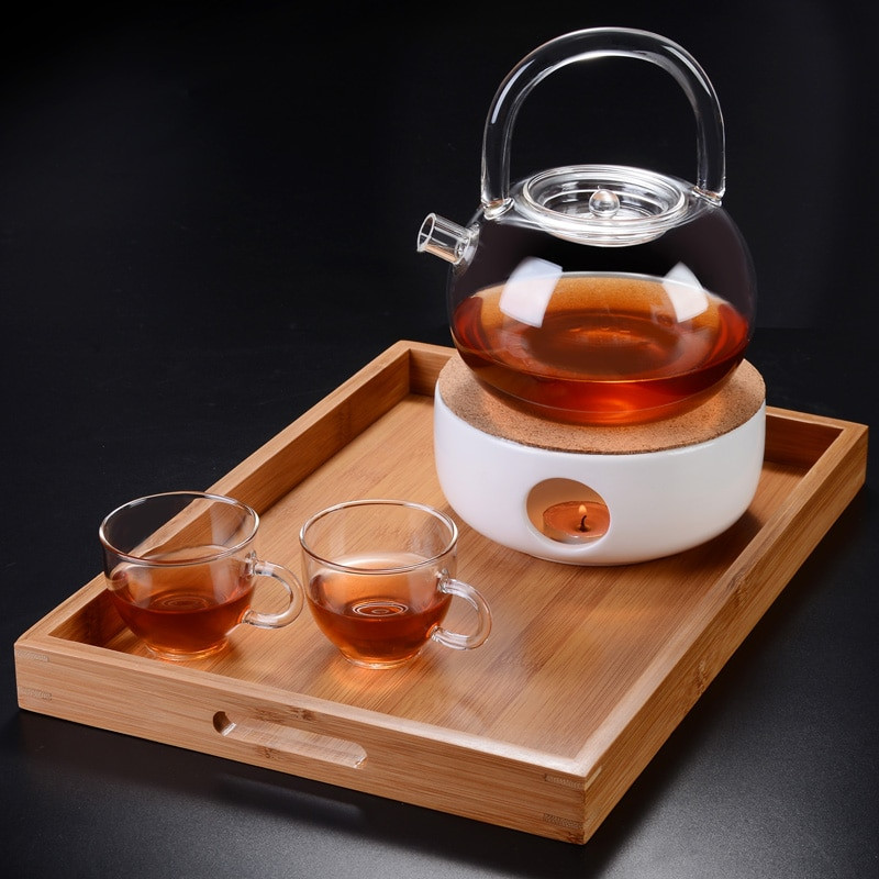 Paprastas keraminis kaitinimo pagrindas kavos vanduo arbatos stiklas karščiui atsparus arbatinuko šildytuvas izoliacinis pagrindas apvalus širdies formos žvakių laikiklis